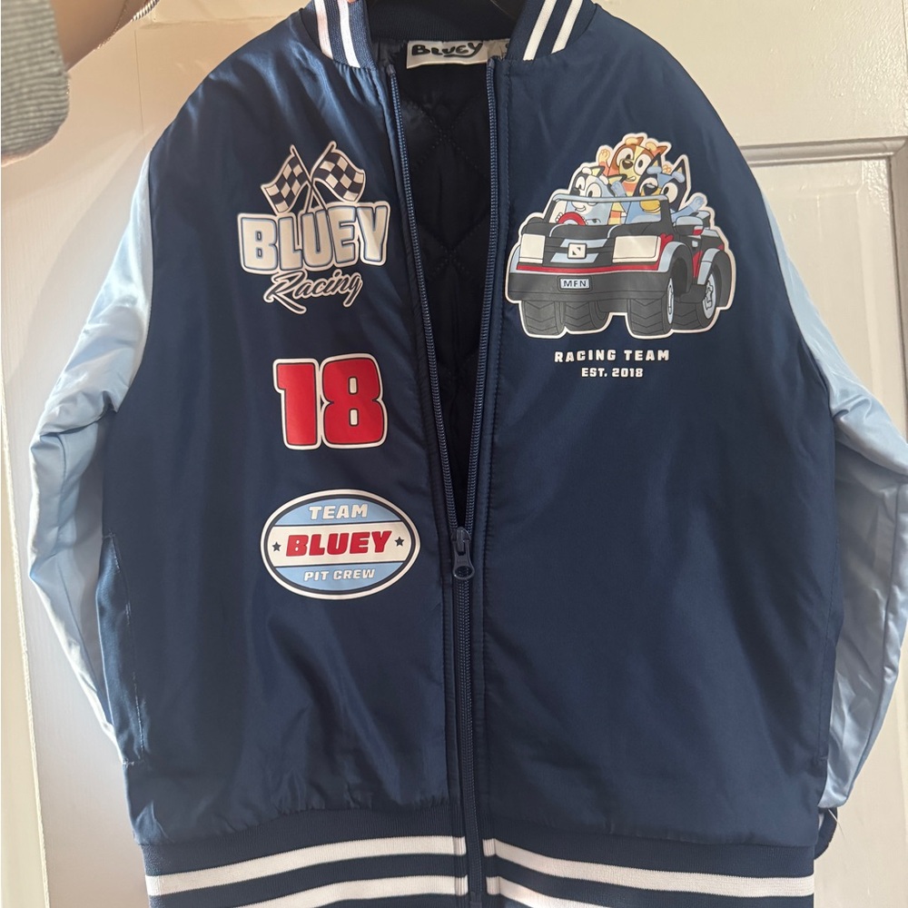 Bluey Racing Team Bomber Jacket - Picture 2 of 6